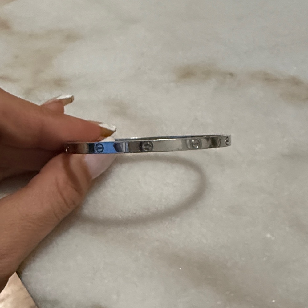 Silver Engraved Bangle Bracelet
